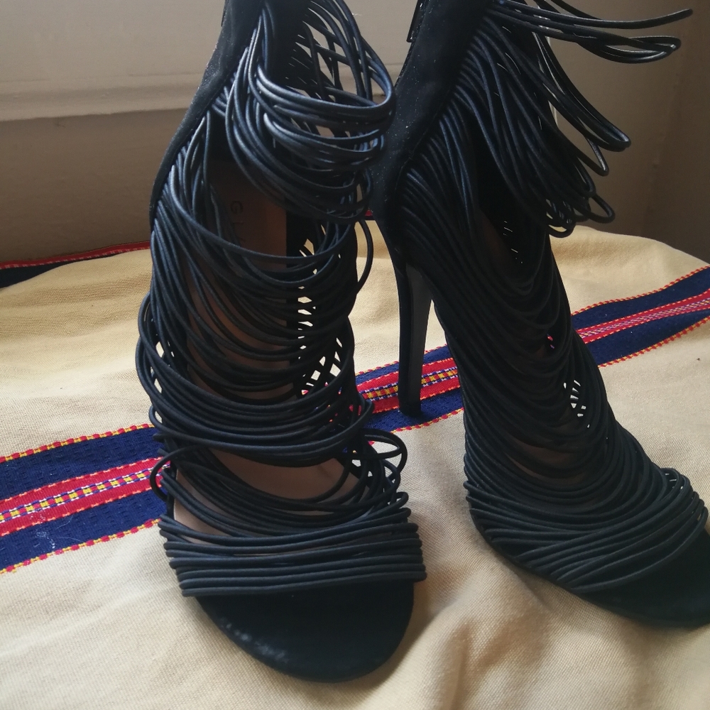 3 for $30 Strappy black heels